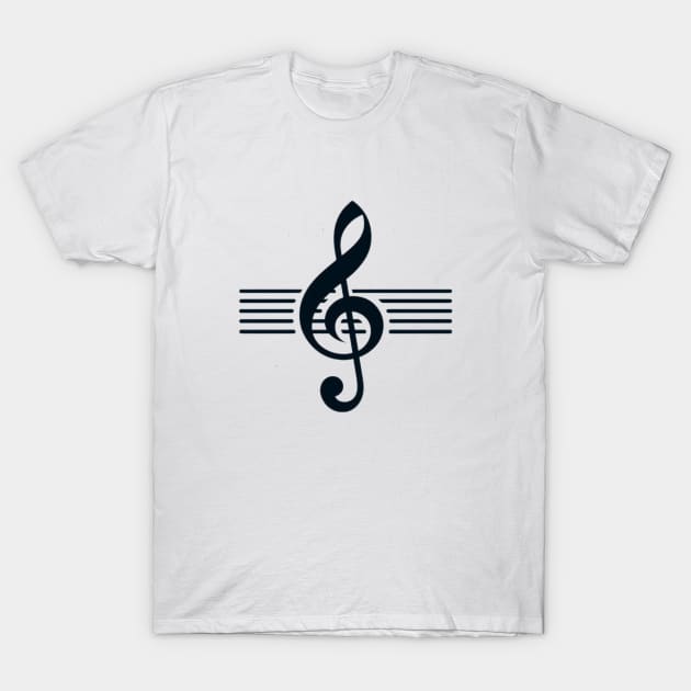 music note T-Shirt by ADERIUM